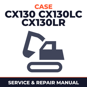 CASE CX130 CX130LC CX130LR Crawler Excavator Service Repair Manual SET