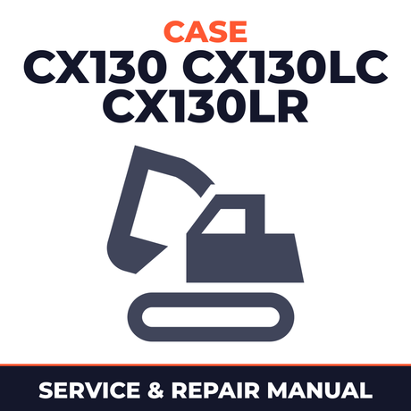 CASE CX130 CX130LC CX130LR Crawler Excavator Service Repair Manual SET