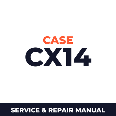 Case CX14 Service Manual