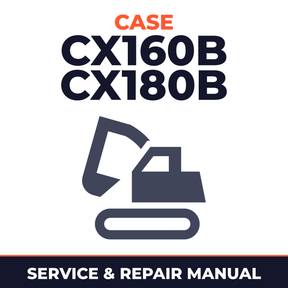 CASE CX160B CX180B Crawler Excavator Service Repair Manual SET