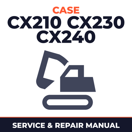 CASE CX210 CX230 CX240 Excavator Service Manual