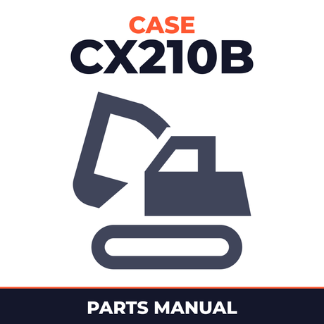 CASE CX210B Excavator Parts Catalog Manual