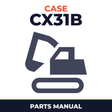 CASE CX31B Excavator Parts Catalog Manual