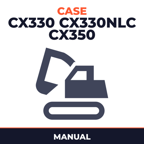 CASE CX330 CX330NLC CX350 TIER 3 Crawler Excavator WSRM