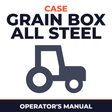 Case Grain Box All Steel McCormick Tractor Operator's Manual
