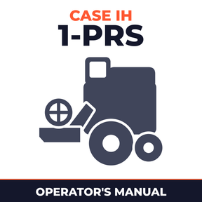 Case IH 1-PRS Combine Operator's Manual