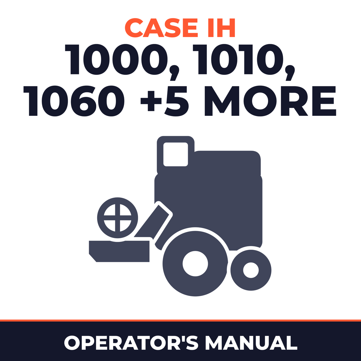 Case IH 1000 1010 1060 600 700 800 900 F345 Combine Operator's Manual
