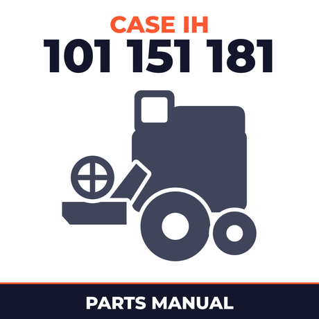 Case IH 101 151 181 Combine Parts Manual
