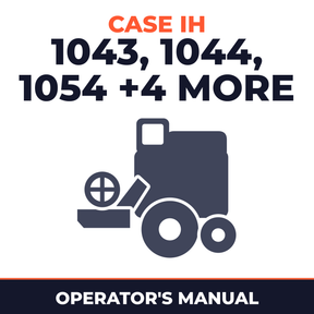 Case IH 1043 1044 1054 1063 1064 1083 1084 Combine Operator's Manual