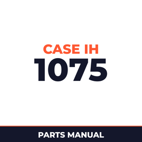 Case IH 1075 Hay Tool Parts Manual