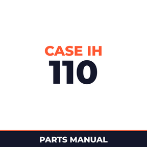 Case IH 110 Planter Parts Manual