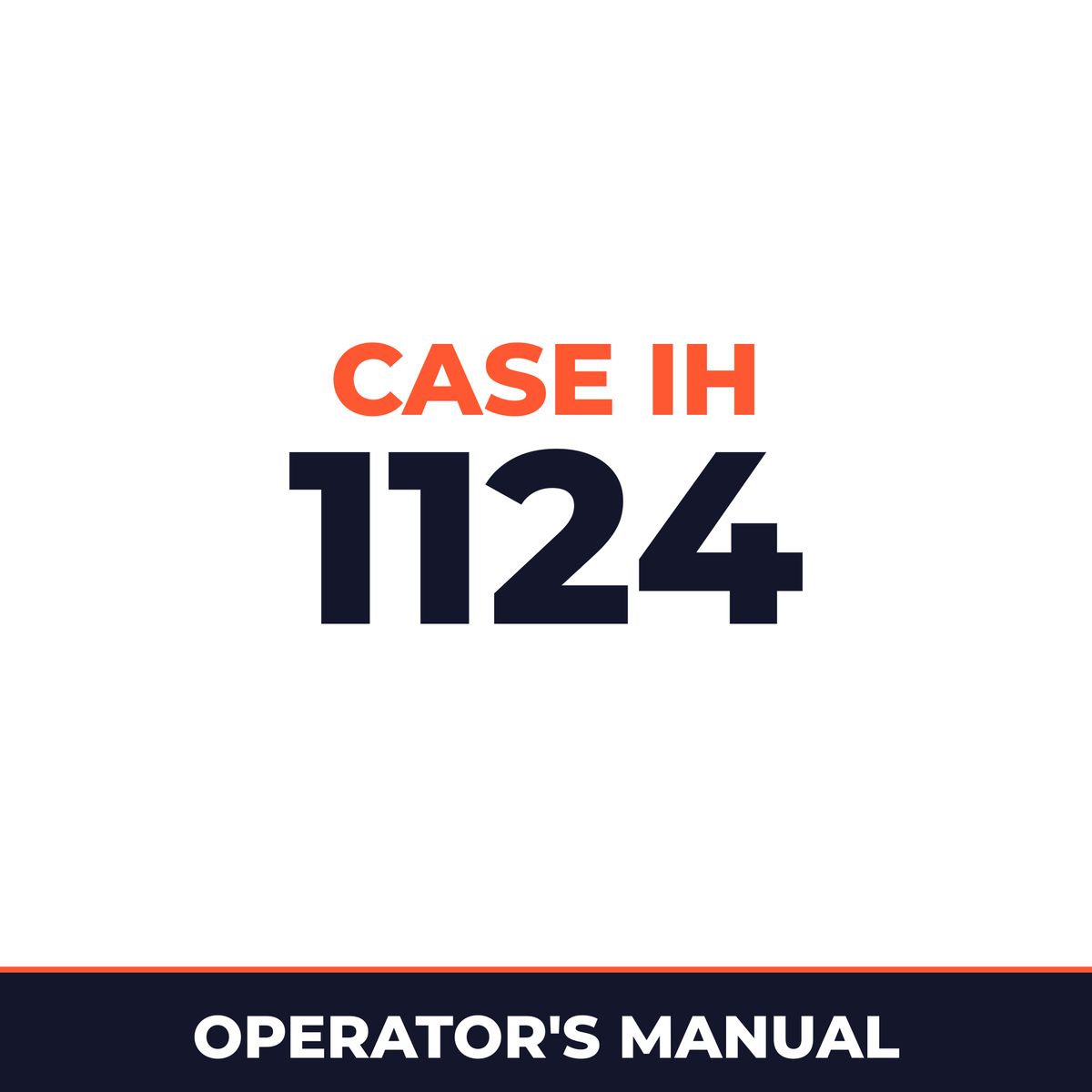 Case IH 1124 Planter Operator's Manual
