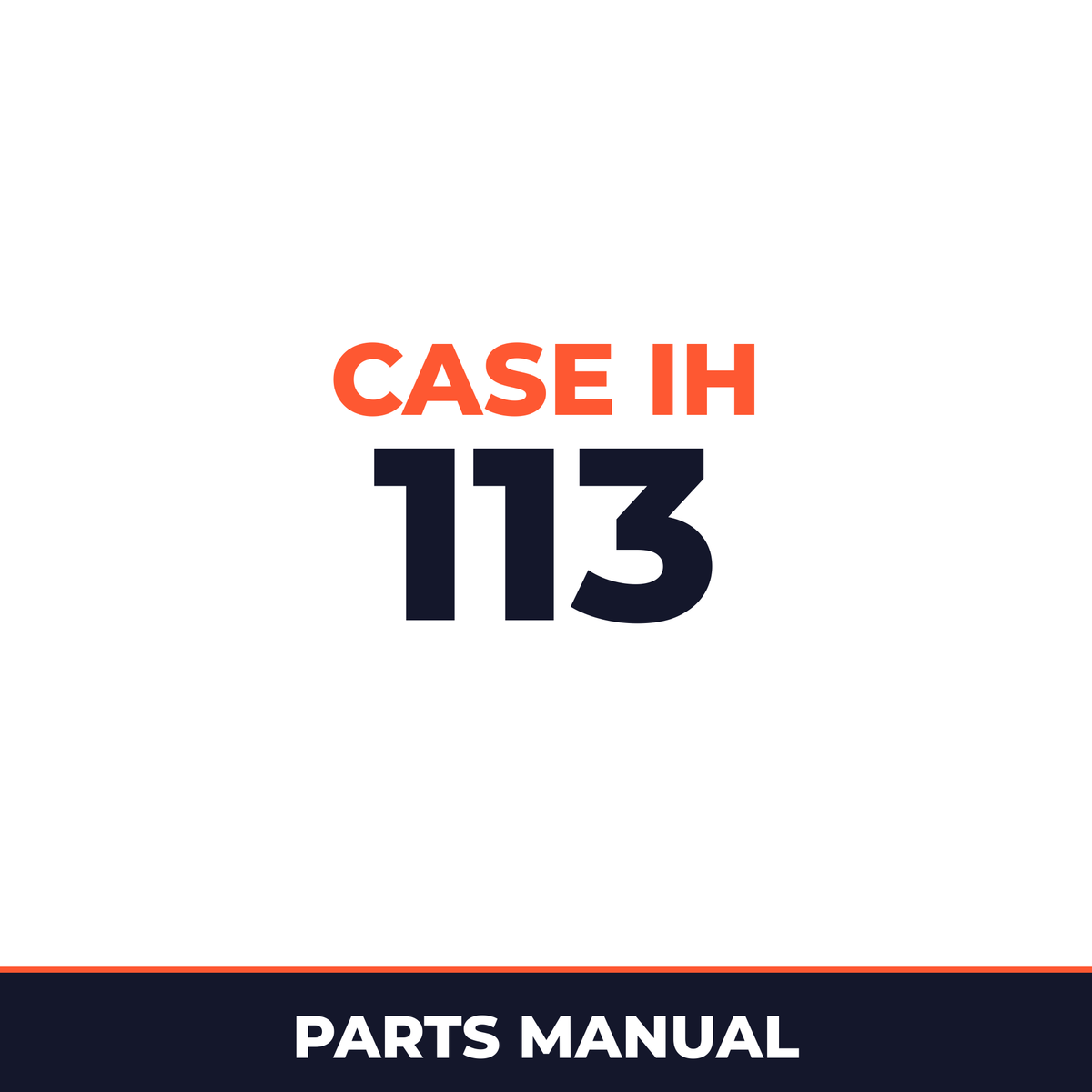 Case IH 113 Planter Parts Manual