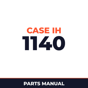 Case IH 1140 Hay Tool Parts Manual