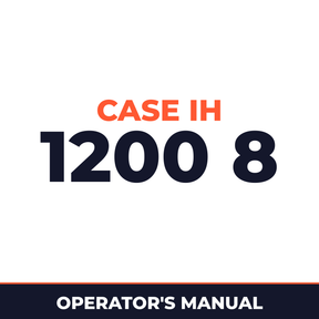 Case IH 1200 8 Planter Operator's Manual