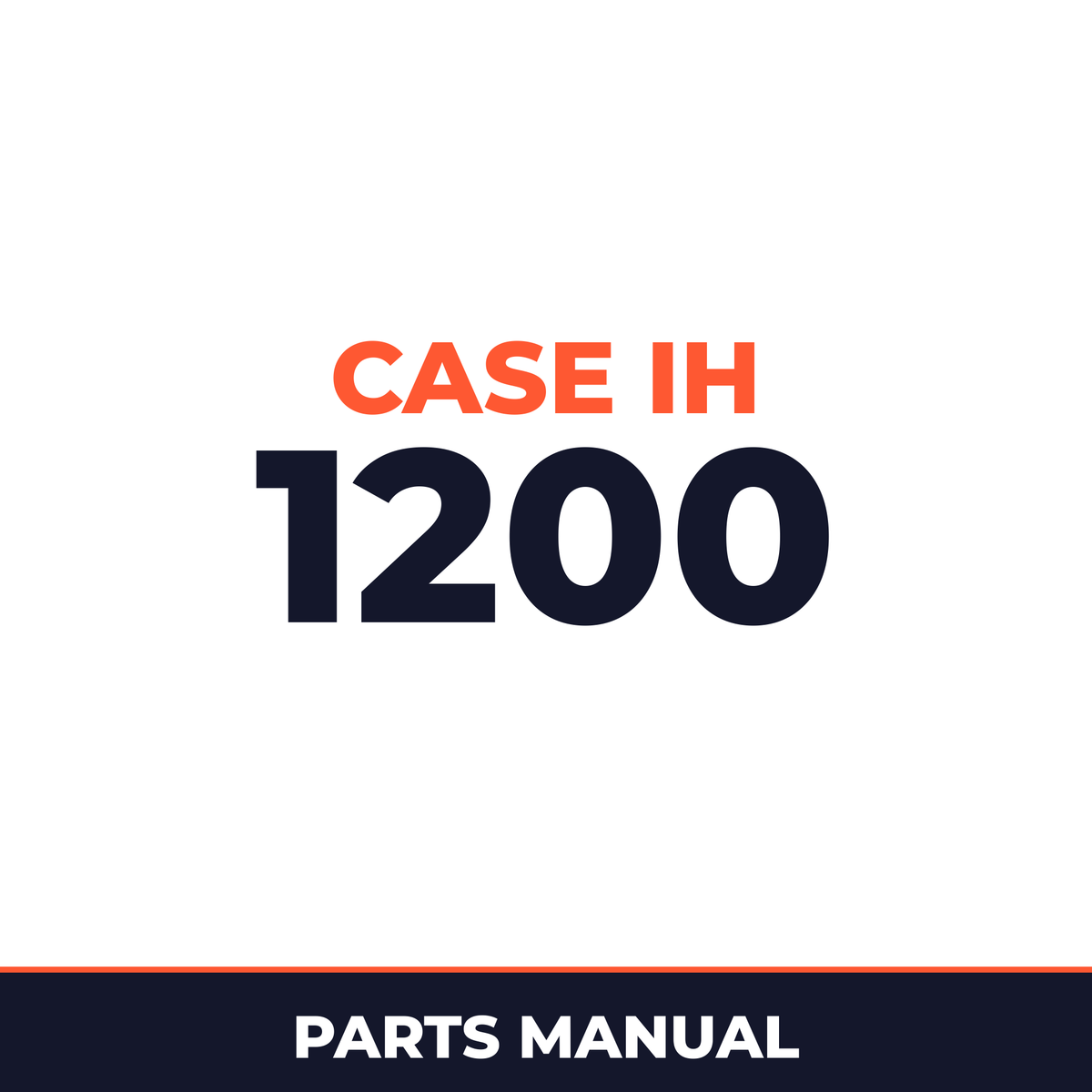 Case IH 1200 Planter Parts Manual