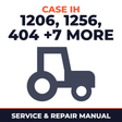 Case IH 1206 1256 404 504 544 656 706 756 806 856 Tractor Service & Repair Manual