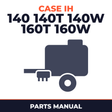 Case IH 140 140T 140W 160T 160W Baler Parts Manual