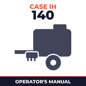 Case IH 140 Baler Operator's Manual