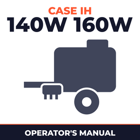 Case IH 140W 160W Baler Operator's Manual