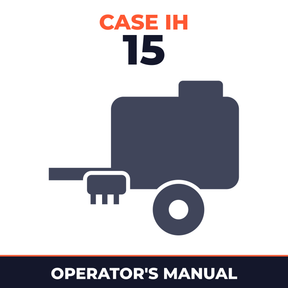 Case IH 15 Baler Operator's Manual