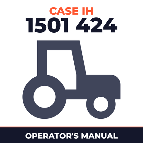 Case IH 1501 424 Tractor Operator's Manual