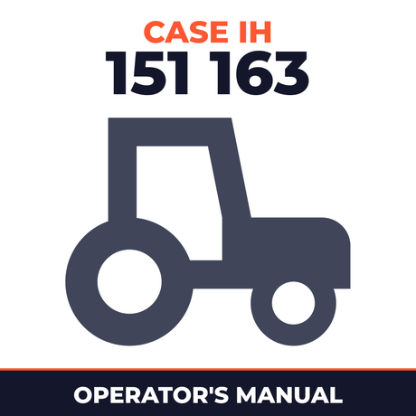 Case IH 151 163 Tractor Operator's Manual