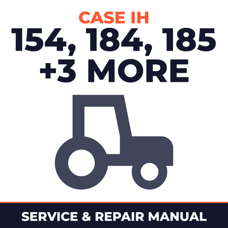 Case IH 154 184 185 CUB-154 CUB-184 CUB-185 Tractor Service & Repair Manual