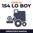 Case IH 154 LO BOY Combine Operator's Manual