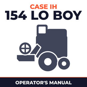 Case IH 154 LO BOY Combine Operator's Manual