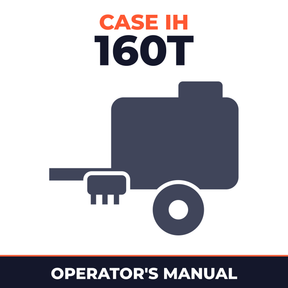 Case IH 160T Baler Operator's Manual