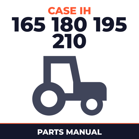 Case IH 165 180 195 210 Tractor Parts Manual