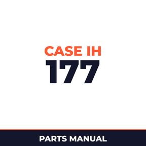 Case IH 177 Hay Tool Parts Manual