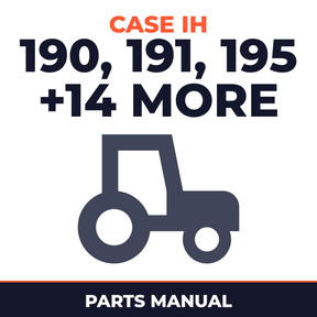 Case IH 190 191 195 200B 300 300B 400 400B 430 500B 530 600B 630 700 730 800 830 Tractor Parts Manual