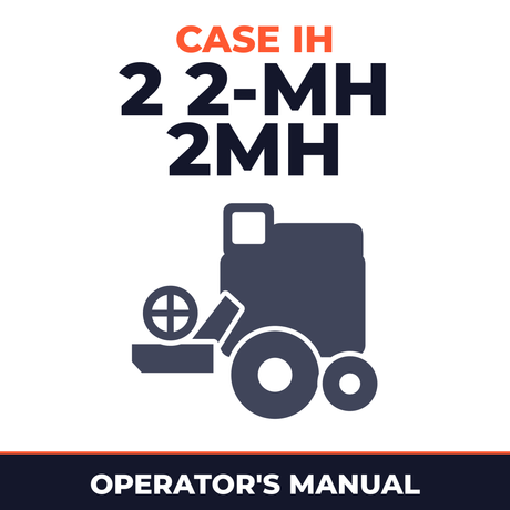 Case IH 2 2-MH 2MH Combine Operator's Manual