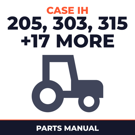 Case IH 205 303 315 403 453 50 503 615 616 622 656 666 686 70 706 715 756 766 826 856 86 Tractor Parts Manual