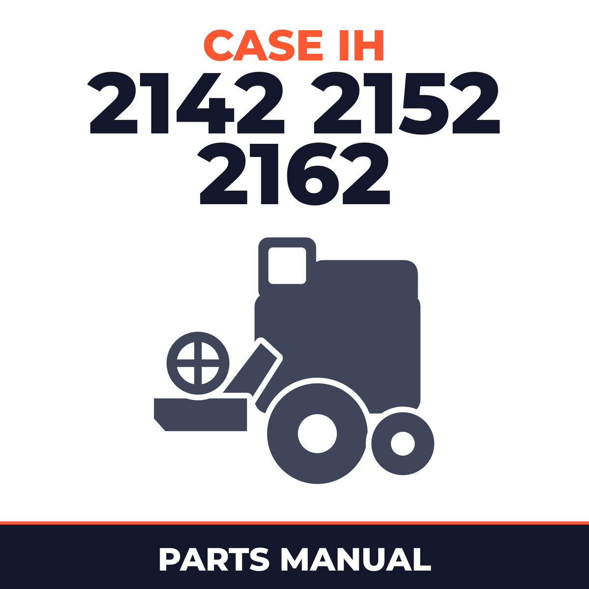 Case IH 2142 2152 2162 Combine Parts Manual