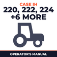 Case IH 220 222 224 442 444 446 448 644 646 Tractor Operator's Manual