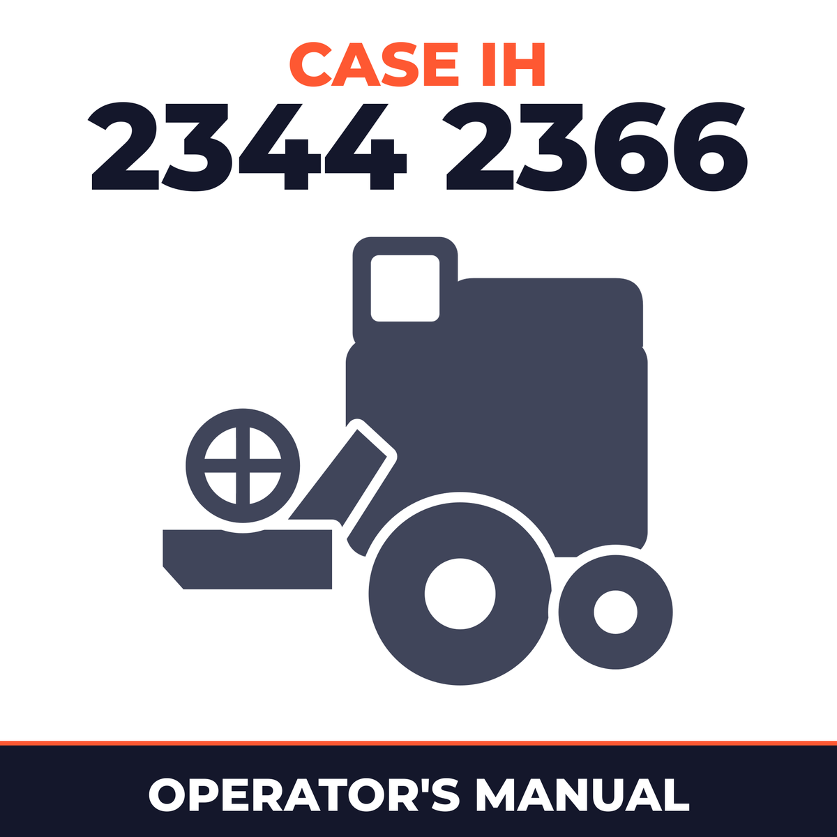 Case IH 2344 2366 Combine Operator's Manual