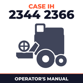Case IH 2344 2366 Combine Operator's Manual