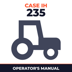 Case IH 235 Tractor Operator's Manual