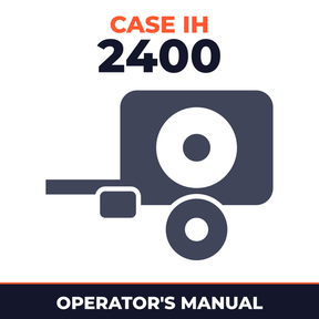 Case IH 2400 BIG Roll Baler Operator's Manual