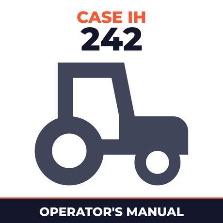 Case IH 242 Tractor Operator's Manual