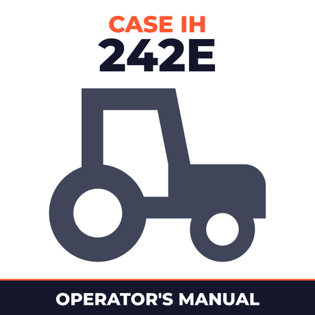 Case IH 242E Tractor Operator's Manual