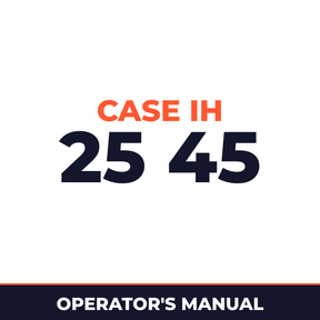 Case IH 25 45 Planter Operator's Manual