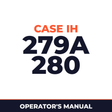 Case IH 279A 280 Planter Operator's Manual