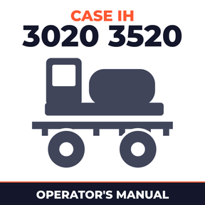 Case IH 3020 3520 Sprayer Operator's Manual