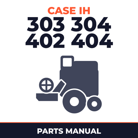 Case IH 303 304 402 404 Combine Parts Manual