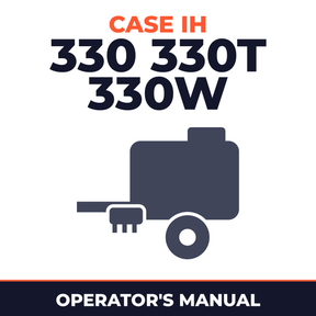Case IH 330 330T 330W Baler Operator's Manual