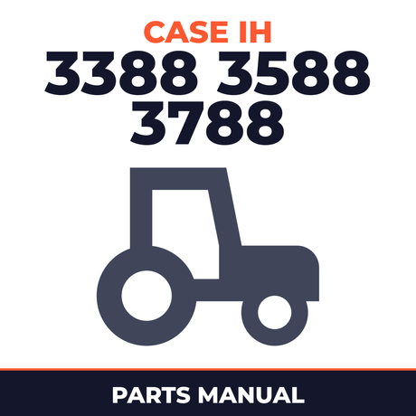 Case IH 3388 3588 3788 Tractor Parts Manual